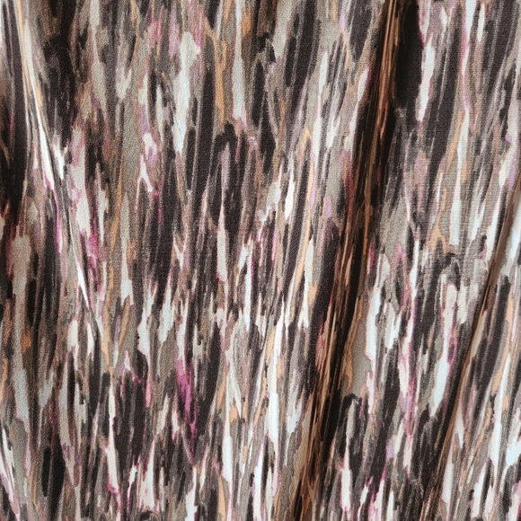 Dana Buchman Ruched Drape Abstract Midi Dress - Picture 5 of 7